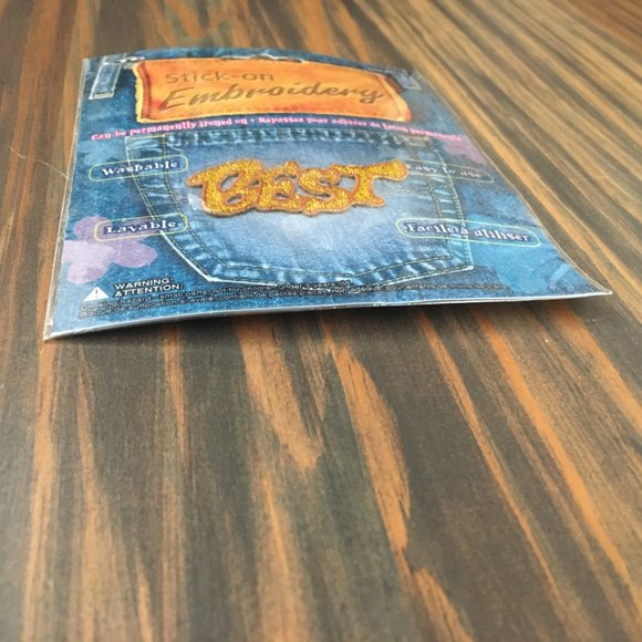 BUNDLE BONUS: “Best” Stick-On / Iron-On Embroidered Patch, c. 2001 | Unused - Picture 4 of 6